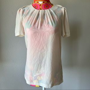 Aritzia sheer tee shirt blouse XS